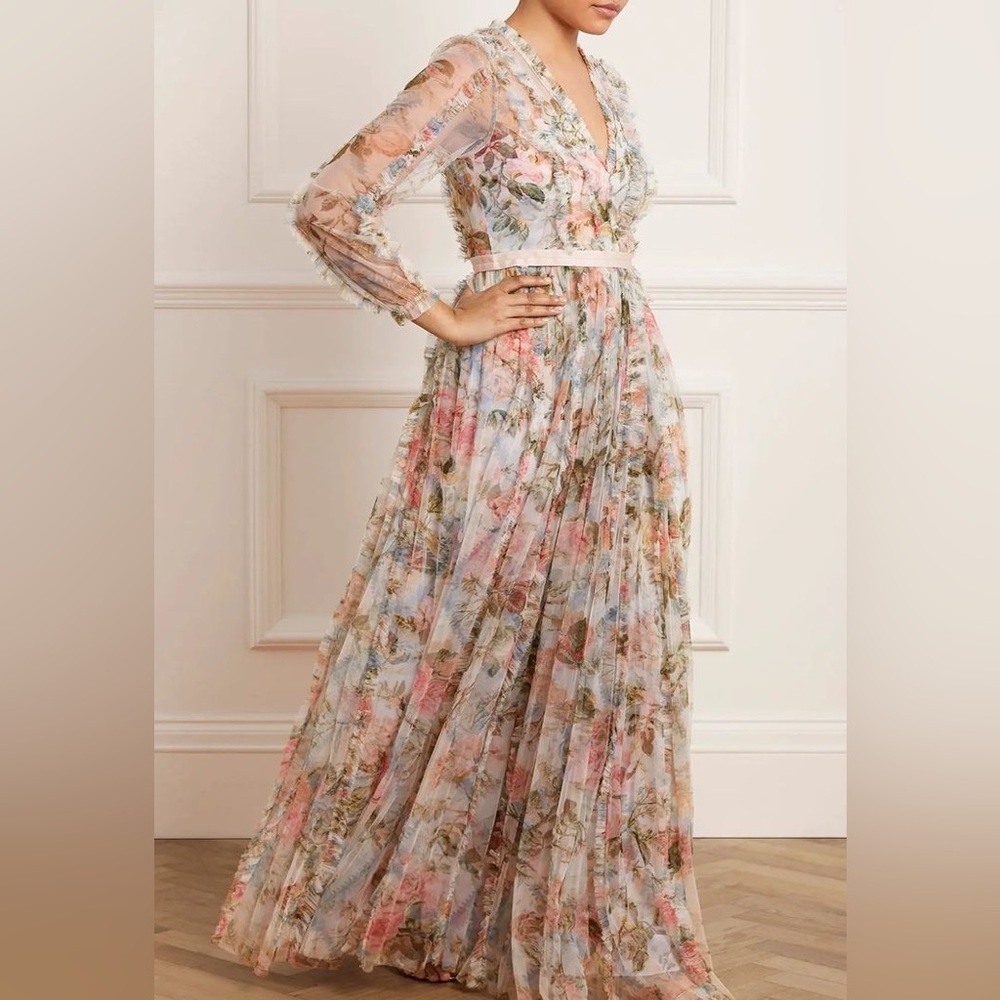 Needle and Thread Floral Maxi Dress